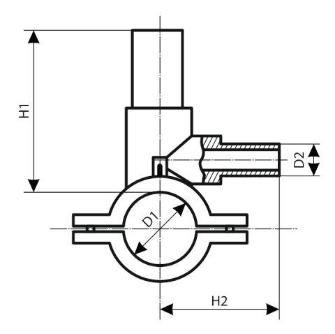 Седловой отвод электросварной